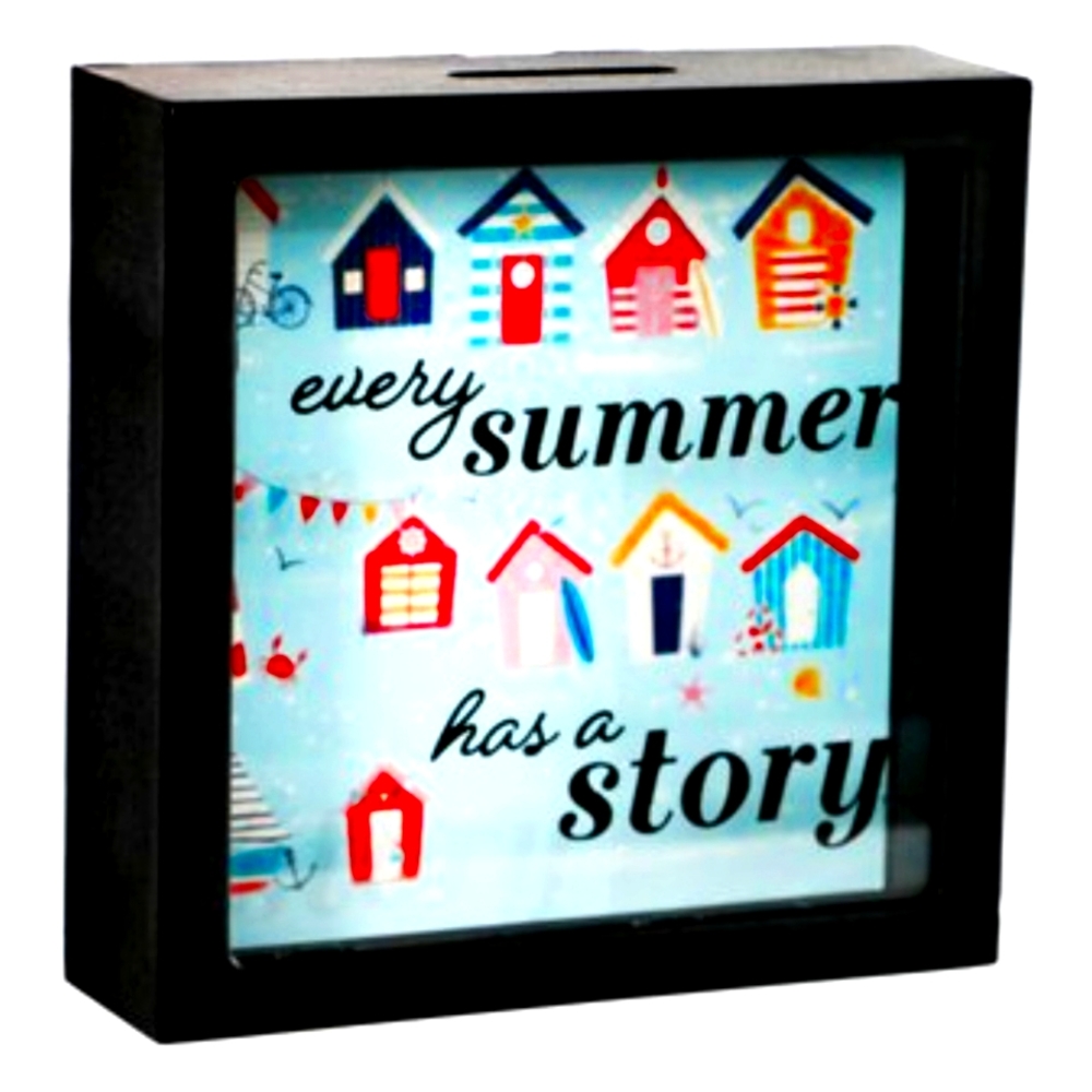 NEW Decorative "Summer" Money Bank Shadowbox